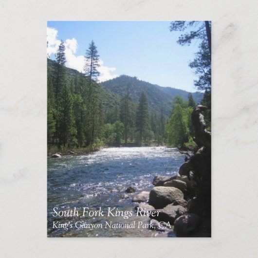 South Fork Kings River, King's Canyon, CA Briefkaa Briefkaart (Voorkant)