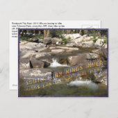 South Fork Kings rivier die de John Muir Trai pass Briefkaart (Voorkant / Achterkant)