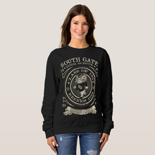 South Gate High Ramsey monochroom sweatshirt (Voorkant volledig)