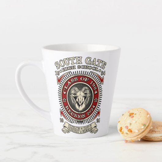 South Gate High School Ram/Ramsey Latte Mug (En situation)