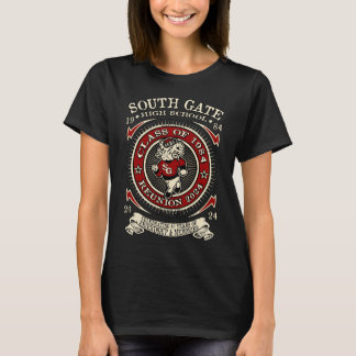 South Gate High School T-shirt Ramsey voor & achte