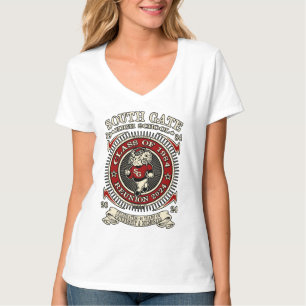South Gate High School V cou T-shirt pour elle