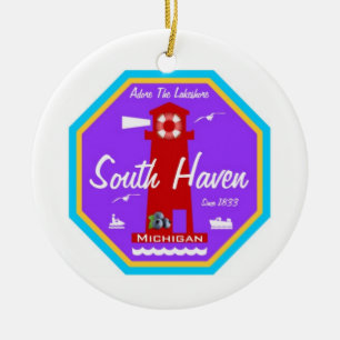 South Haven Keramisch Ornament