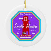South Haven Keramisch Ornament (Achterkant)