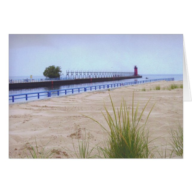 South Haven Lighthouse Card (Voorkant Horizontaal)