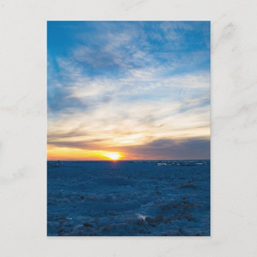 South Haven Lighthouse Frozen Lake Michigan Briefkaart (Voorkant)