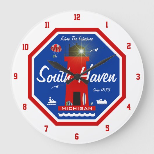South Haven Lighthouse Grote Klok (Voorkant)