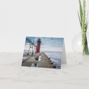 South Haven Lighthouse Notecard Kaart