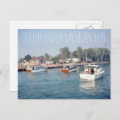 South Haven Michigan, 1976 Briefkaart (Voorkant / Achterkant)