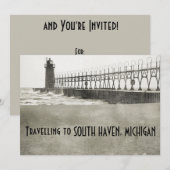 South Haven Michigan Kaart (Voorkant / Achterkant)