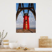 South Haven, Michigan Lighthouse en Catwalk Print (Keuken)