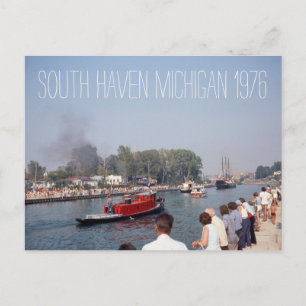 South Haven Michigan Tugboat 1976 Briefkaart
