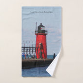 South Haven South Pierhead Light-handdoekset Bad Handdoek (Handdoek)