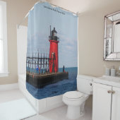 South Haven South Pierhead rideau de douche léger (En situation)