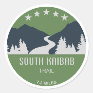 South Kaibab Trail Grand Canyon Arizona Ronde Sticker
