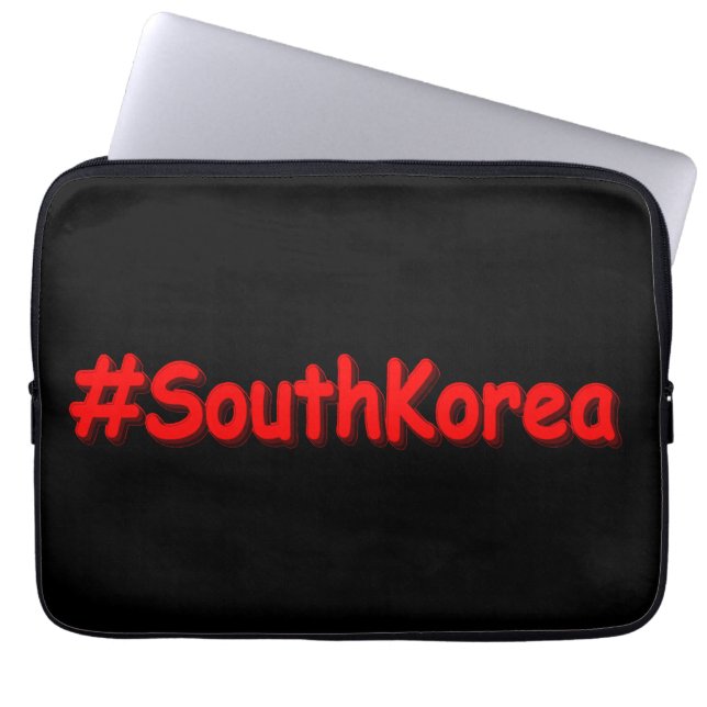 "#South Korea" Cute Design. Bestel nu Laptop Sleeve (Voorkant)