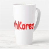 "#South Korea" Cute Design. Bestel nu Latte Mok (Rechterhoek)