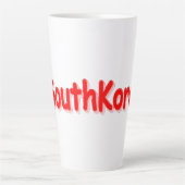 "#South Korea" Cute Design. Bestel nu Latte Mok (Voorkant)