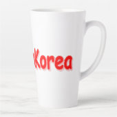 "#South Korea" Cute Design. Bestel nu Latte Mok (Rechts)
