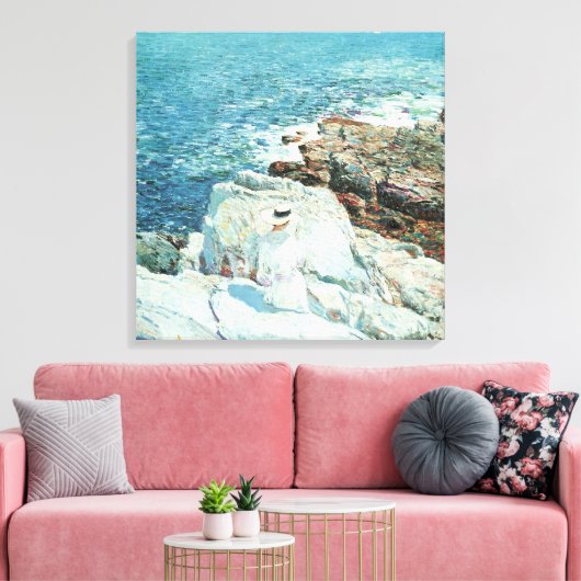 South Ledges, Appledore, ingediend door Frederick Canvas Afdruk (Insitu (Woonkamer))
