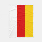 South Ossetia Flag Fleece Deken (Voorkant)