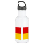 South Ossetia Flag Waterfles (Achterkant)
