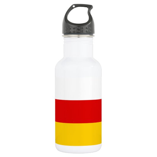 South Ossetia Flag Waterfles (Voorkant)