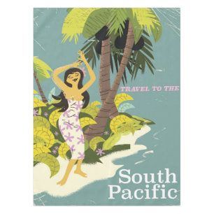 South Pacific vintage-poster Tafelkleed