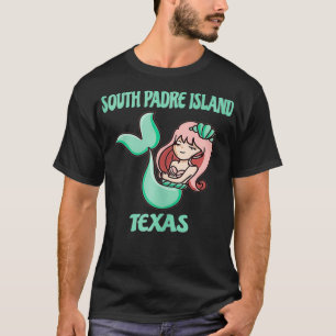 South Padre Island Cute Mermaid Thema T-shirt