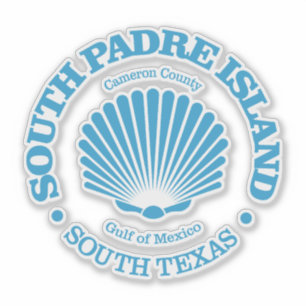 South Padre Island (schelp) Sticker