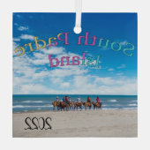 South Padre Island, Texas, Glas Ornament (Achterkant)