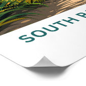 South Padre Island Texas Reisprint Poster (Hoek)