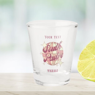South Padre Island Texas Retro Vintage Shot Glas