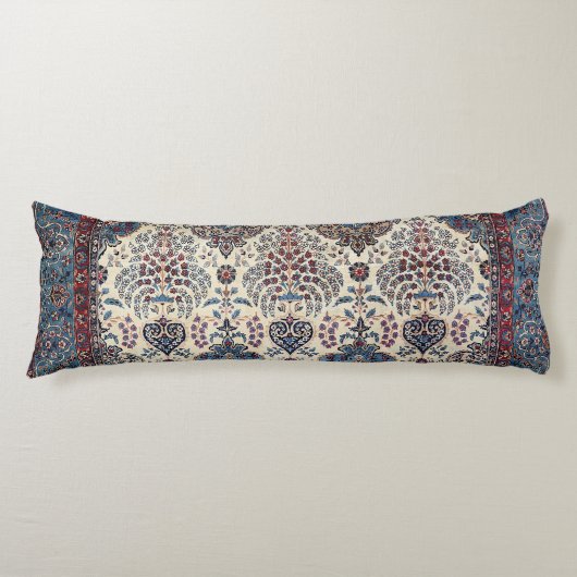 South Persian Rug Blue Tan Pinks  Lichaamskussen (Voorkant)