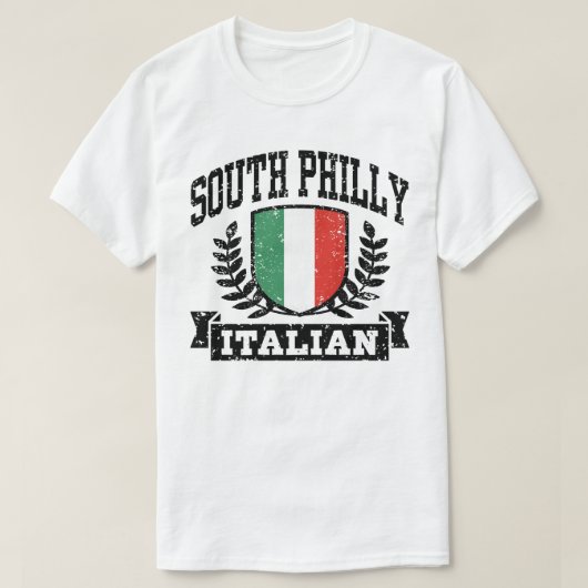 South Philly Italiaans T-shirt (Design voorkant)