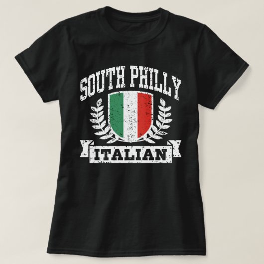 South Philly Italiaans T-shirt (Design voorkant)
