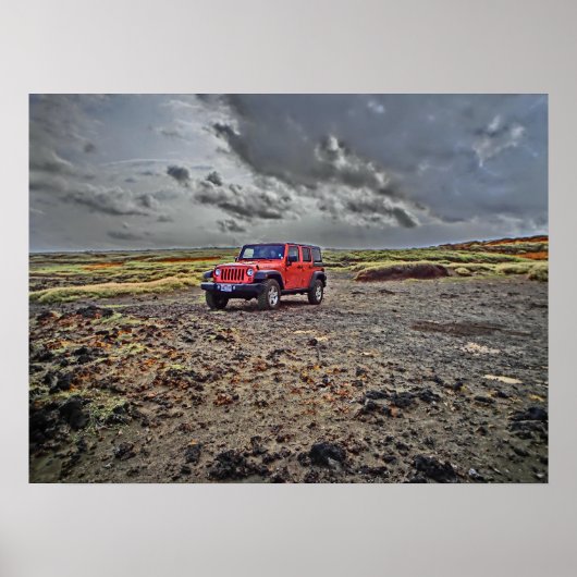 South Point Hawaii jeep aventure hors-bord affiche (Devant)