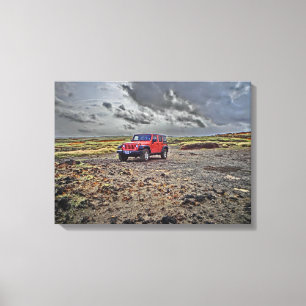 South Point Hawaii jeep aventure toile d'art