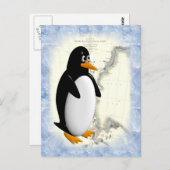 South Pole Penguin Briefkaart (Voorkant / Achterkant)