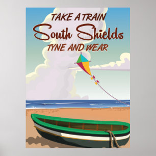 South Shields Tyne et porter une affiche de voyage