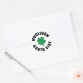 South Side Chicago Hooligan Ronde Sticker (Envelop)