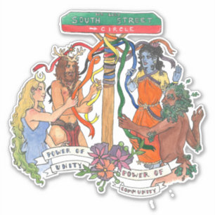 South Street Circle Bumpersticker Sticker