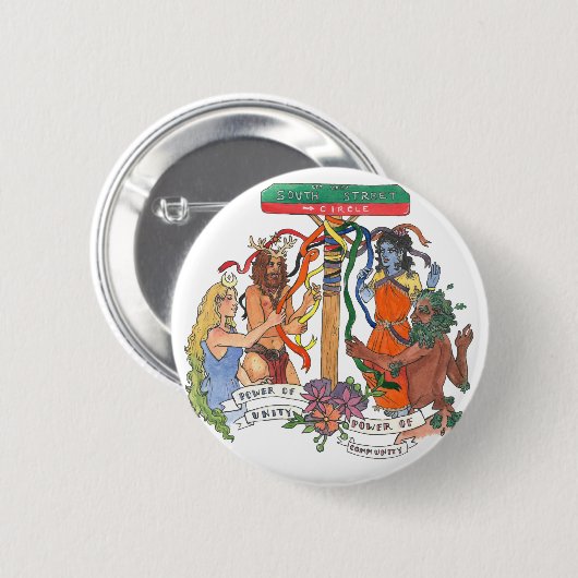 South Street Circle Button Pin (Voorkant /achterkant)