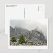 South Tyrol Italië Briefkaart (Voorkant / Achterkant)