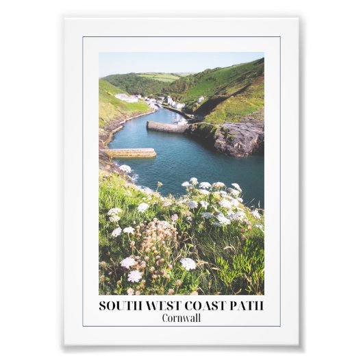 South West Coast Path, Boscastle, Cornwall, Vereni Foto Afdruk (Voorkant)
