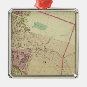 South Wheeling, vijfde, zesde en achtste naar acht Metalen Ornament