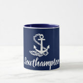 Southampton Angleterre - Mug de style maritime (Centre)