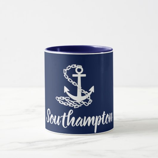 Southampton Angleterre - Mug de style maritime (Centre)
