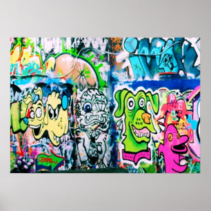 Southbank Graffiti - London Poster