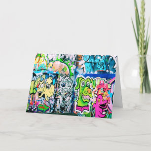 Southbank Graffiti - Wenskaart Londen Kaart